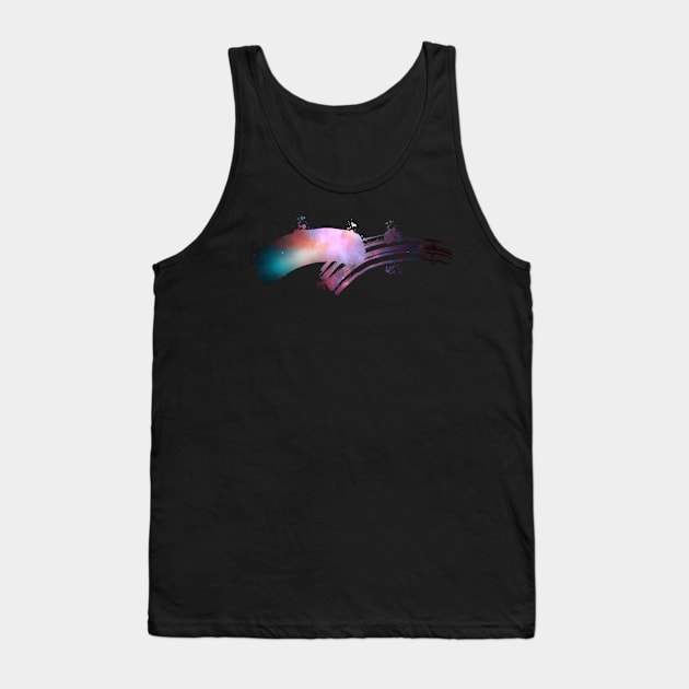 Paint brush stroke galaxy whoosh Tank Top by Blacklinesw9